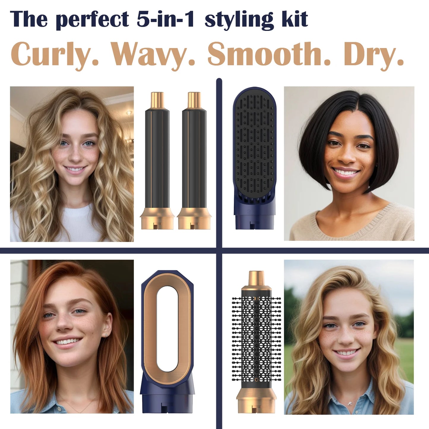 Transform your hair with the  Styling Tool—curl, straighten, and dry like a pro! ✨🔥